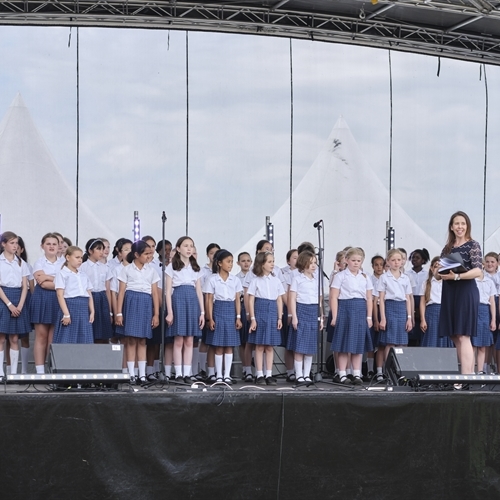 St Mary’s Junior School choir sings for sell-out crowds at Cambridgeshire County Day