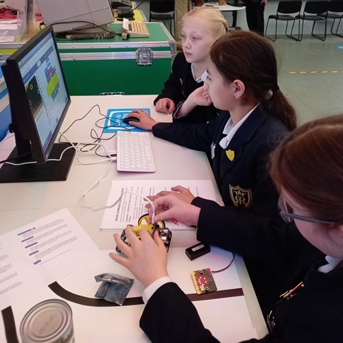 St Mary's Junior School win the Rotary Club Micro:bit Coding Challenge 2025