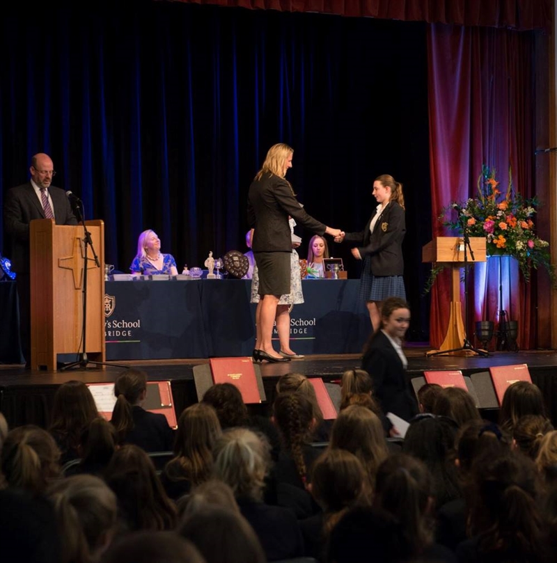Female rowers encourage students to be determined and resilient at annual Prize Giving ceremonies