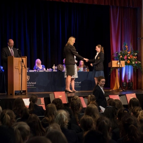 Female rowers encourage students to be determined and resilient at annual Prize Giving ceremonies