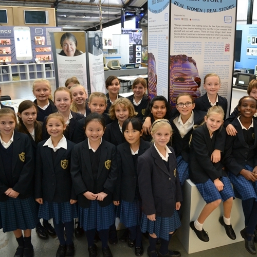 St Mary’s girls help to launch Her Story exhibition