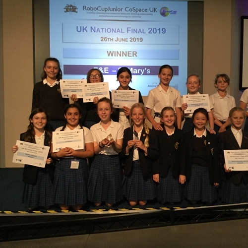 Year 6 become UK champions at RoboCupJunior Primary CoSpace final